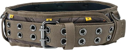 Vista 5 de Zeluga 20-263 Pequeño a Grande Perfil Delgado Python Heavy Duty Cinturón Utilidad Grueso, Negro