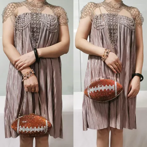 Vista 6 de Bolso cruzado de hombro con diamantes de imitación para mujer