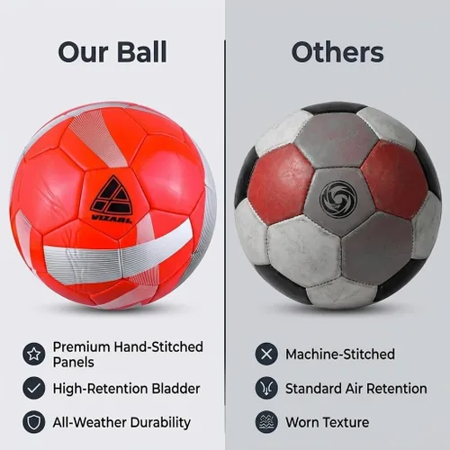 Vista 6 de Vizari Hydra - Balón de fútbol para niños, llamativo balón de fútbol para exteriores con gráficos únicos, carcasa de poliuretano termoplástico