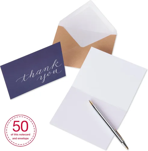 Vista 3 de American Greetings - Tarjetas de agradecimiento con sobres, multicolor Chevron (50 unidades).