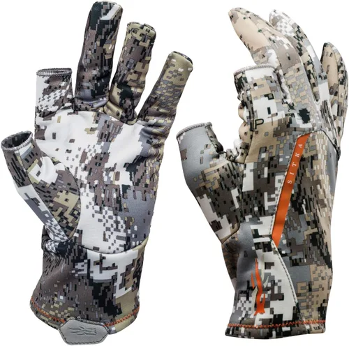Vista 5 de SITKA Guantes de caza de camuflaje Fanatic Whitetail Optifade Elevated II para hombre