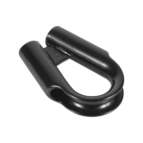Vista 2 de Paquete de 2 dedales de cable de acero inoxidable con refuerzo (negro, 3/8 pulgadas)