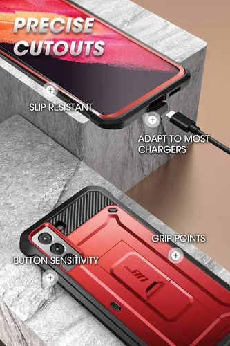 Vista 6 de SUPCASE, Unicorn Beetle Pro Series - Funda diseñada para Samsung Galaxy S21 5G (lanzamiento 2021),Funda robusta de doble capa, con función
