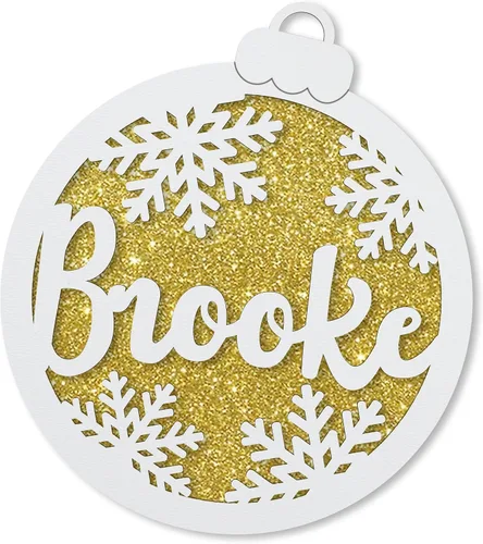 Vista 4 de Bolas de madera para árboles, regalos personalizados, adorno de Navidad, decoración de Navidad, regalos familiares, regalos de adorno de vacaciones