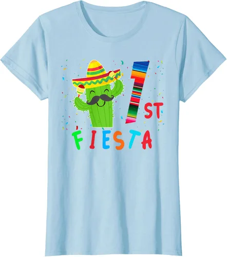 Vista 23 de Camiseta mexicana para fiesta temática de cumpleaños a juego, Negro, S