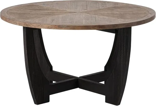 Vista 13 de COZAYH - Mesa auxiliar y auxiliar rústica, redonda con almacenamiento Solid And Manufactured Wood, 23.75 in W, 23.25 in H, 50 lb Capacity
