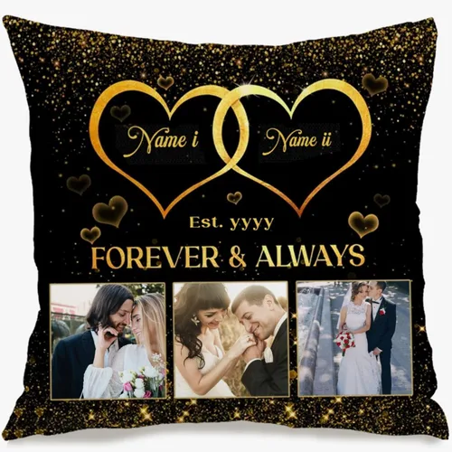 Vista 11 de Funda de almohada de sofá personalizada con mensaje personalizado que enriquece tu estilo de hogar mientras proporciona una idea de regalo cálida