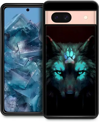 Vista 17 de CARLOCA Funda compatible con Samsung Galaxy S23 Plus, diseño gráfico de identidad negro espiritual lobo, a prueba de golpes, antiarañazos