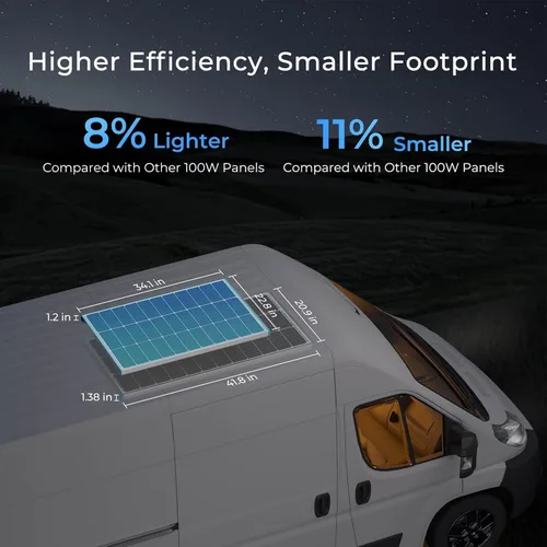 Vista 3 de 【Nueva Versión】 Kit Solar Renogy Premium de 400 vatios y 12 voltios 4 piezas Panel de 100W+ controlador de carga MPPT de 40A+ módulo Bluetooth