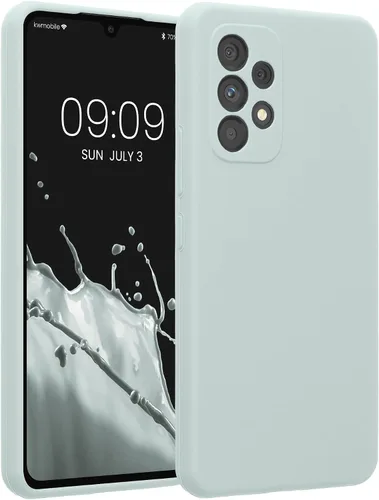 Vista 180 de kwmobile Funda compatible con Samsung Galaxy A13 4G - Funda delgada de silicona TPU - Acabado suave al tacto - Amarillo radiante