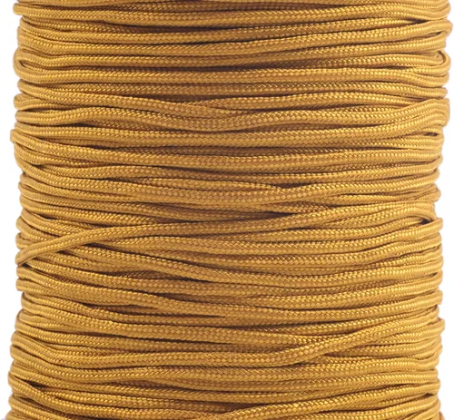 Vista 13 de KONMAY 1 rollo de cuerda de nailon de 150 yardas, trenzado de 0.016 in de nailon Shamballa Macramé/cordón de cuentas, cordón de nudo chino, cuerda