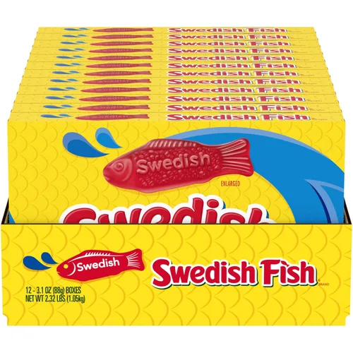 Vista 25 de SWEDISH FISH - Caramelos suaves y masticables, 3.1 oz