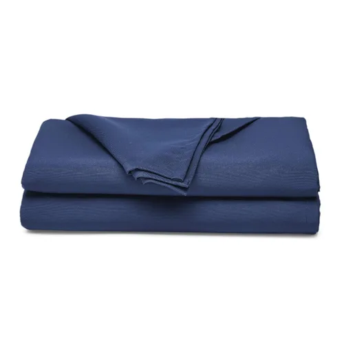 Vista 2 de [Usado] Amazon Basics - Mantel rectangular de tela de poliéster lavable, 60 x 102 pulgadas, color azul marino, paquete de 2