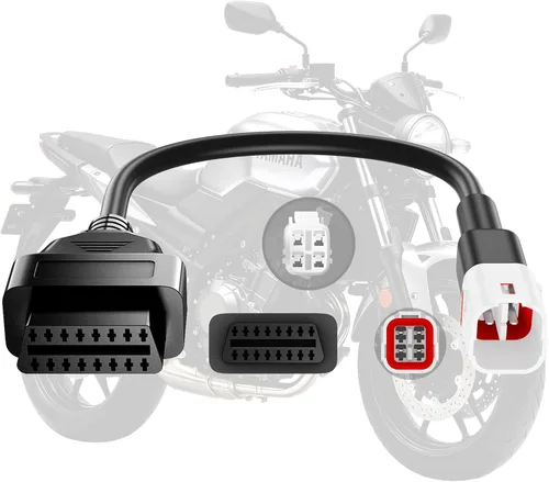 Vista 7 de Cable adaptador OBD2 para Yamaha, cable de diagnóstico OBD de la motocicleta de Honda 3Pin a 16Pin