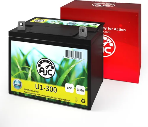 Vista 2 de AJC Batería compatible con Cub Cadet RZT S 50 U1 cortacésped y batería de tractor