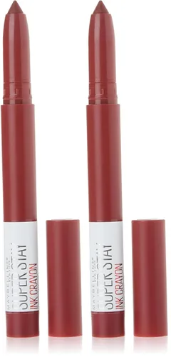 Vista 20 de Maquillaje de lápiz labial Maybelline Super Stay Ink Crayon, lápiz labial mate con punta de precisión con sacapuntas integrado, larga duración