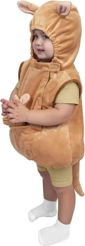 Vista 2 de Dress Up America Disfraz de canguro para bebés - Mameluco de canguro animal para bebés