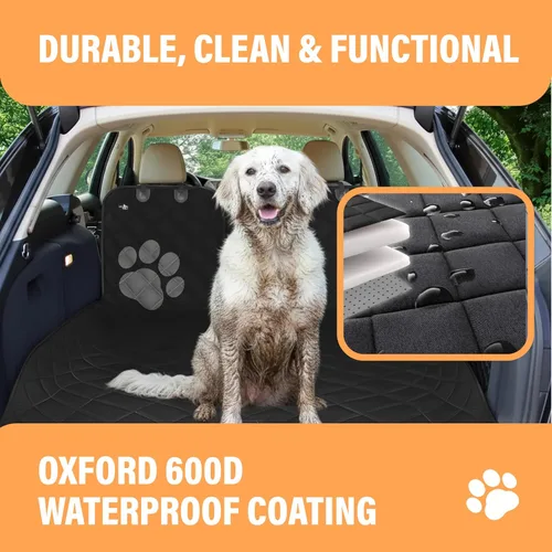 Vista 5 de Active Pets Forro de carga para perros, funda antideslizante duradera para asiento de vehículo, protege contra la suciedad y el pelaje, forro