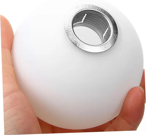 Vista 4 de DOITOOL Pantalla de globo de vidrio blanco para mesa de escritorio, luces de pared blancas para exteriores, lámpara de pantalla de globo de vidrio