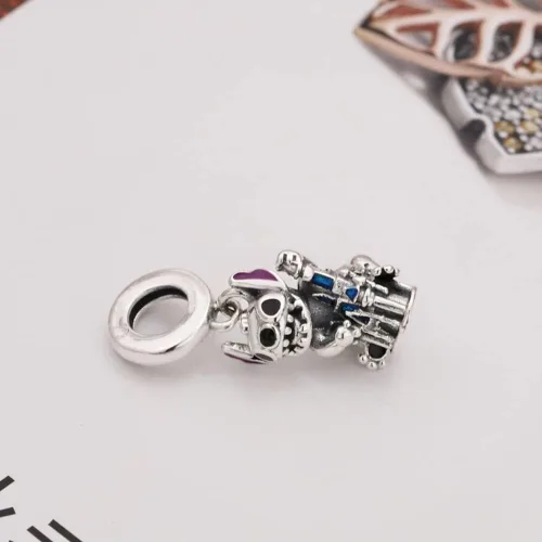 Vista 3 de Ouroyea Charm 925 Sterling Silver Pendant,Girl Jewelry Beads Gifts for Women Bracelet&Necklace
