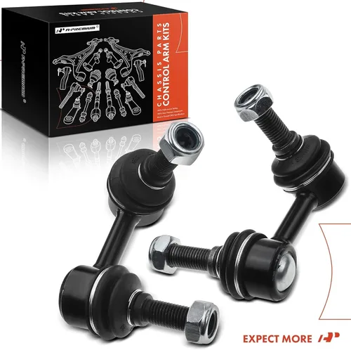 Vista 9 de A-Premium 2 eslabones de barra estabilizadora delantera, compatibles con Nissan Frontier 2005-2019, Pathfinder 2005-2012, Xterra 2005-2015, Suzuki