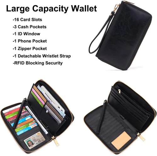 Vista 3 de Soperwillton Bolso de mochila para mujer. Bolsos de mano con diseño multiusos. Bolsa de hombro de cuero sintético. Bolsa de viaje. Juego de 2