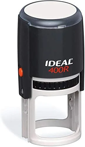 Vista 3 de Sello de tinta personalizado, sello de goma redondo, sello de goma personalizado, sello de tinta, sello personalizado, ideal para 400 sellos
