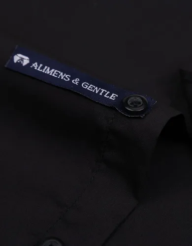 Vista 3 de Alimens & Gentle - Camisas de vestir, puños regulares, ajuste normal (Gemelos incluidos)