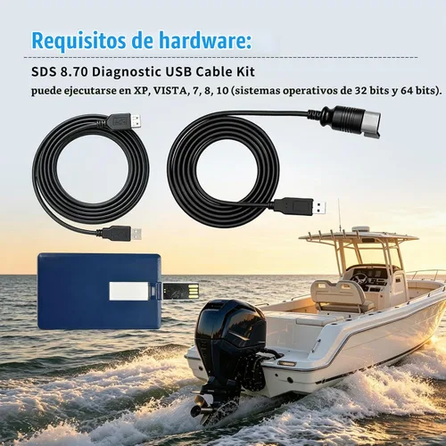 Vista 6 de Kit de escáner de diagnóstico FT232RL compatible con Evinrude E-TEC FICHT DI G2 1999-2020 FT232RL Diagnostic Scanner Kit Fit Evinrude E-TEC FICHT