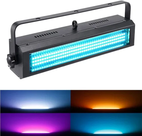 Vista 7 de MFL. S100 132-LED Luz estroboscópica de escenario de 132 LED, iluminación de escenario blanca brillante, luz ciega y de lavado, luces de DJ