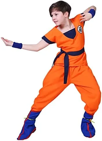Vista 4 de Disfraz de anime para niños, conjunto completo de cosplay de Halloween