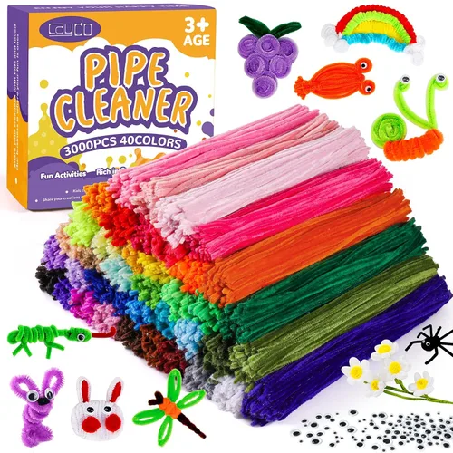 Vista 8 de Caydo 2600 limpiadores de tuberías a granel, 40 colores surtidos
