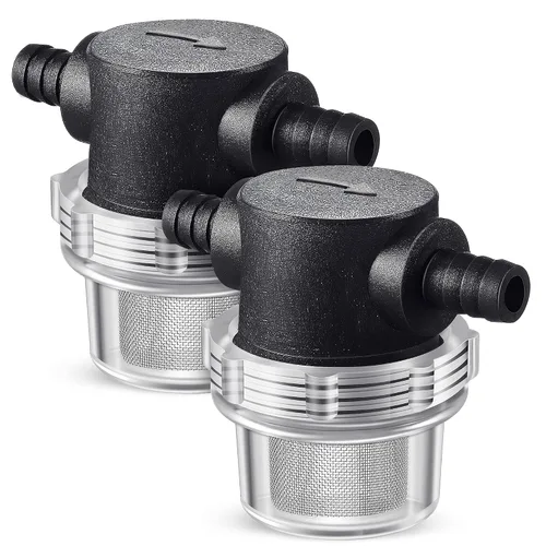 Vista 8 de 1 Piece Water Pump Strainer 3/8 ID Hose Barb with Mesh Filter Screen