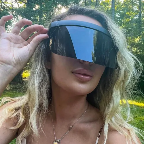 Vista 7 de ShadyVEU Visor Full Face Shield Gafas de sol tintadas de gran tamaño con lente mono UV400