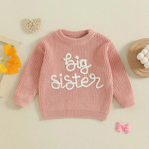 Vista 52 de VISGOGO Suéter a juego para hermanitas grandes y pequeñas, ropa de una sola pieza