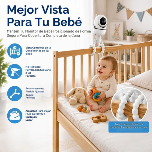 Vista 3 de Soporte de trípode AISVAN para HelloBaby HB6560, HB65, HB6550, HB6550 Pro y HB66 Compatible con HelloBaby HB6560, HB65, HB6550, HB6550 Pro, HB40