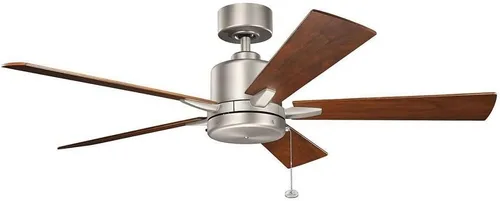 Vista 7 de KICHLER 330242OZ - Ventilador de techo con 5 aspas de nogal, Bronce/Oscuro