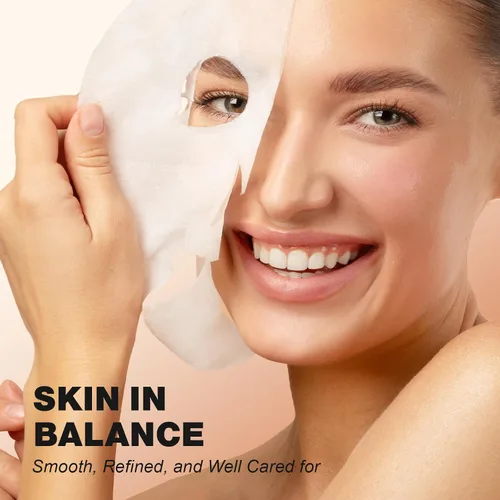Vista 2 de ZealSea Clean Beauty Mascarillas Faciales para el Cuidado de la Piel, Minimalismo 15 Ingredientes Mascarilla de Hoja, Diseño de Color Dopamina