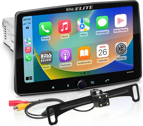 Vista 7 de BOSS Audio Systems Elite BE9ACP Estéreo de Auto - Apple CarPlay, Android Auto, 9 Pulgadas DIN Único, Pantalla Táctil, Unidad Principal Bluetooth