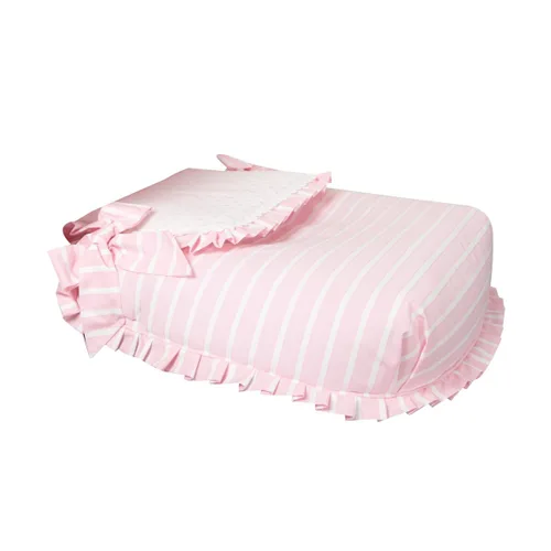 Vista 2 de Colcha Babyline Oporto Rosa Cuna de Bebé