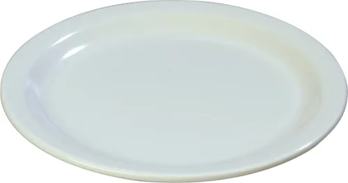 Vista 8 de Carlisle FoodService Products Dallas Ware - Plato de postre de plástico reutilizable con borde para bufés, hogar y restaurantes, melamina, 6.5
