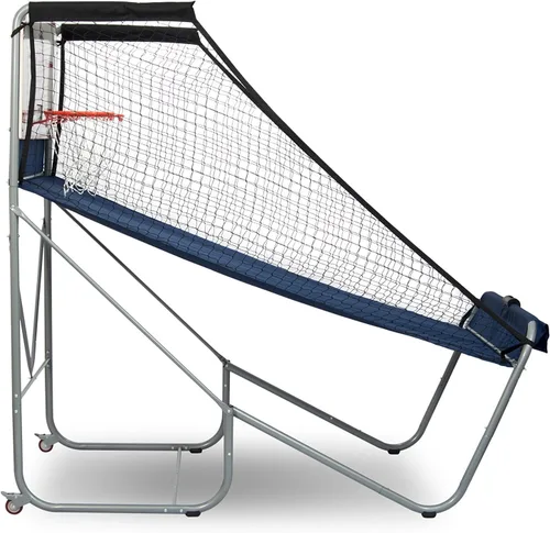 Vista 4 de Pop-A-Shot - Home Dual Shot Arcade Basketball Game with NBA Graphics l Sensor Scoring l 16 Game Modes l 7 Balls l Foldable Storage l for All NBA Fans