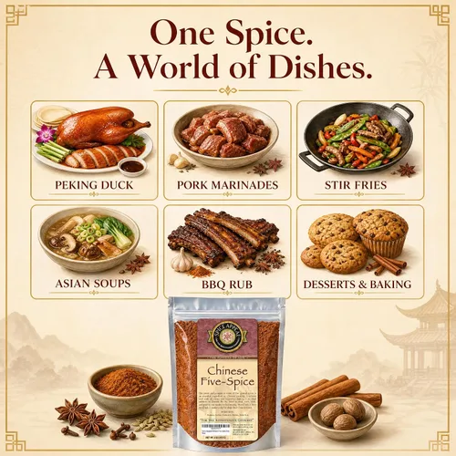 Vista 6 de Spice Appeal Polvo chino de cinco especias, condimento vegano, bolsa de 4