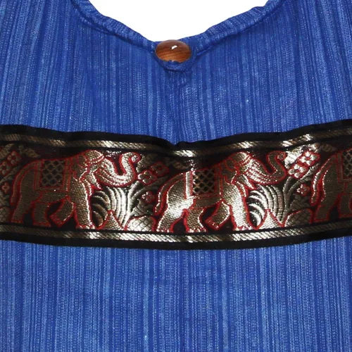 Vista 2 de Bandolera Hipster Boho Hippie Boho Hippie de la raya del elefante