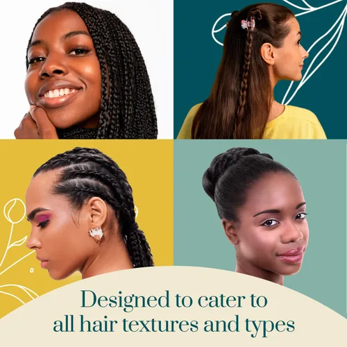 Vista 5 de J. AMILA Gel trenzado N brillante – sujeción extrema, rico en humedad y sin escamas – Ingredientes naturales para cabello rizado y rizado – Ideal