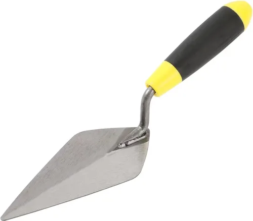 Vista 2 de 4 piezas herramientas de hormigón incluye enyesado paleta con dientes SQ enyesado paleta con V teech 11 "albañilería paleta 6" paleta apuntando
