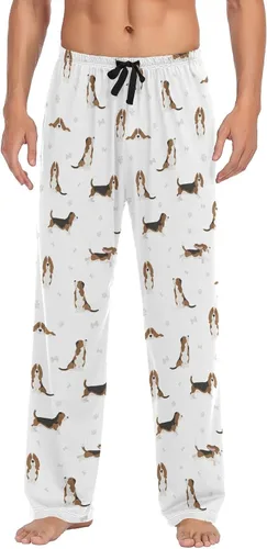 Vista 15 de Ollabaky Pantalones de pijama para hombre, pantalones de pijama con bolsillos, pantalones de descanso para hombre Multi 01