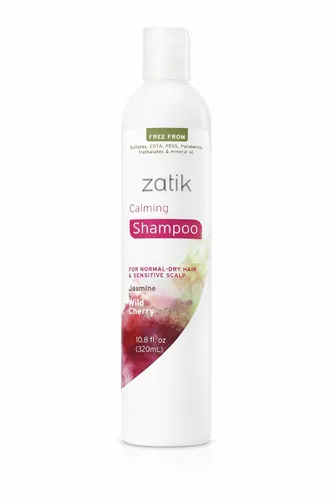 Vista 9 de Zatik Naturals - Champú hidratante profundo con coco y caléndula - Vegano, biodegradable, pH equilibrado, para cabello teñido y seco, libre