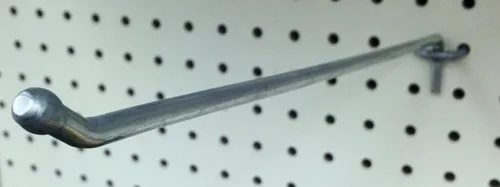 Vista 8 de Ganchos de clavija de 1 pulgada, ganchos para panel de exhibición de tablero perforado, paquete de 40