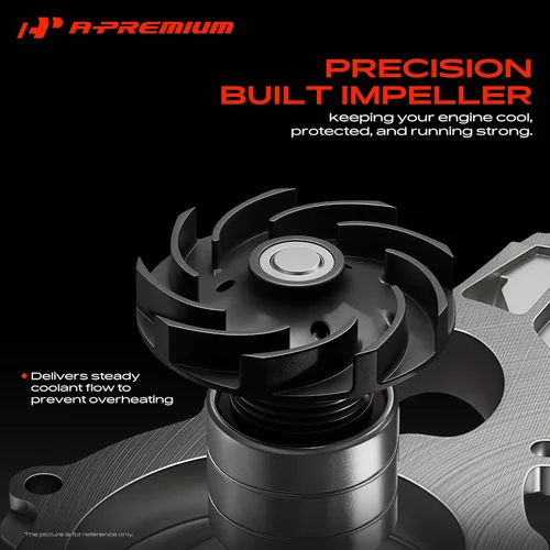 Vista 4 de A-Premium Bomba de agua del motor con junta [DOHC, 6 cilindros 2.7L] Compatible con Chrysler & Dodge, se adapta a 300, Concorde 98-04, Intrepide